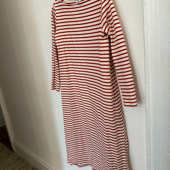 Samuji RED AND WHITE Striped Midi Dress - Picture 4 of 5